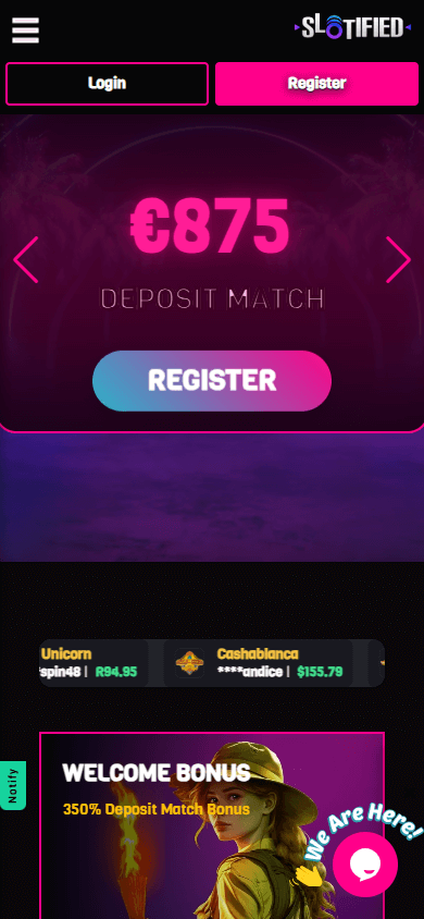 Slotified Casino Mobile screenshot